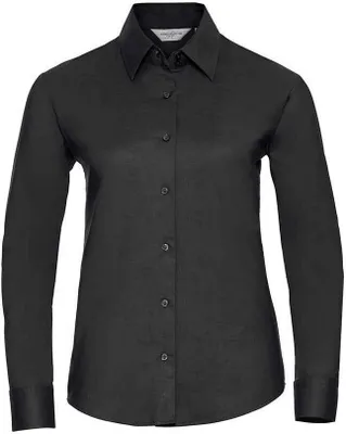 Produktbild von Russell - Hemd Pflegeleicht für Damen Langärmlig RW9549 (XL) (Schwarz)