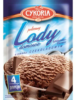 Zdjęcie produktu dla lody domowe o smaku czekoladowym 60g Cykoria