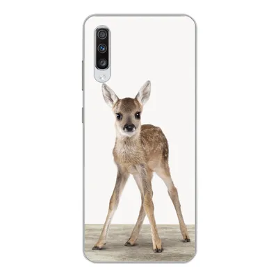Produktbild von MuchoWow® Handyhülle Schutzhülle Hülle für Samsung Galaxy A70 Hirsche - Baby-Hirsche - Tiere - Mädchen - Jungen - Kinder Silikon Softcase Handy Hülle - Schutzhaube