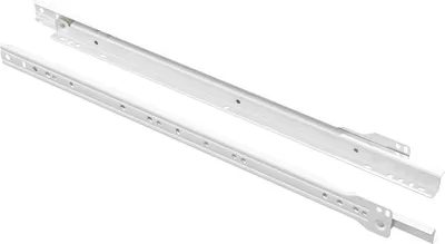 Immagine prodotto di vidaXL Guida per cassetti 2 pezzi Bianco 450 mm Acciaio