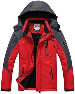 Produktbild von MAGCOMSEN Herren Winter Skijacke Fleece Kapuze Wasserdicht Atmungsaktiv