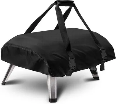 Produktbild von Pizzaofenabdeckung aus wasserdichtem Sonnenflechtstoff - 63x41x16 cm - Schwarz - für KODA12 Pizzaofen - tragbar