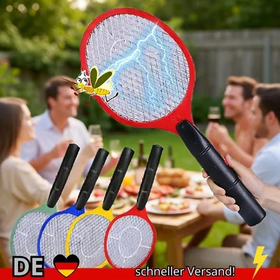 Produktbild von Elektrische Fliegenklatsche Mücken Käfer Schläger Akku