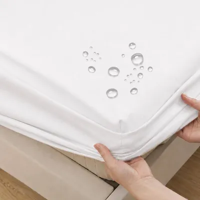 Produktbild von Matratzenschoner 140 x 200 cm, wasserdicht, atmungsaktiv, Nässeschutz, waschbar, weiß