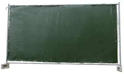 Produktbild von 20 Stück Bauzaunplane 160g/m²  grün PE 1,76m x 3,41m