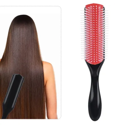 Immagine prodotto di Spazzola per capelli ricci con 9 file di setole - Spazzola professionale per lo styling