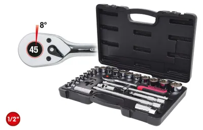 Obrázek produktu pro KS TOOLS 1/2" CHROMEplus Steckschlüssel-Satz 28-tlg. 918.0728