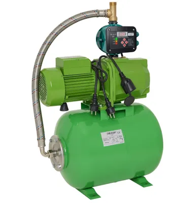 Produktbild von Hauswasserwerk selbstansaugend, 6,1 Bar, 6000 L/h, JET Gartenpumpe mit Messinglaufrädern und einstellbaren Druckschalter/Trokenlaufschutz