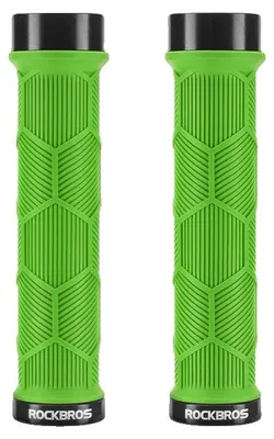 Immagine prodotto di Manopola per manubrio bicicletta, silicone antiscivolo, design ultraleggero, verde