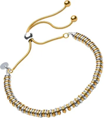 Produktbild von Armband mit vergoldeten und silbernen Beads für Damen