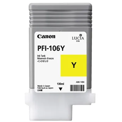 Immagine prodotto di Canon PFI-106 Y, giallo, inchiostro a base di pigmenti, 1 pezzo/i