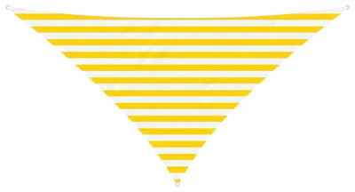 Obrázek produktu pro vidaXL Sluneční plachta, žlutá a bílá, 2,5 x 2,5 x 3,5 m