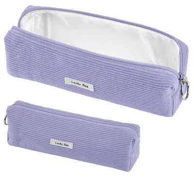 Productafbeelding van Pennentasje van corduroy, damespennenetui, meisjespennenetui, etui, corduroy pennenetui voor meisjes, tieners, school, kantoor