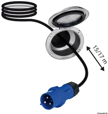 Produktbild von Elektrisches Rückziehkabel für den Dock 32 A - Osculati 14.322.06