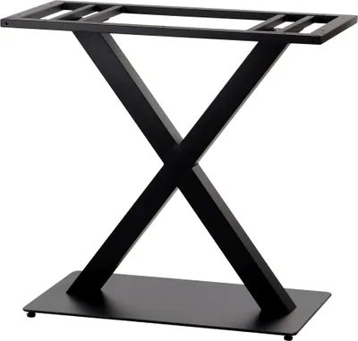 Produktbild von Doppel-Tischgestell aus Metall SH-3007-2, für Büro, Hotel, Restaurant, Maße 69,5x39,5x73 cm, Schwarz