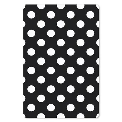 Produktbild von MuchoWow® Mauspad Mousepad Polka dots - Muster - Schwarz und Weiß 18x27 cm - Mousepads - Maus Mat - Pad - Mausunterlage