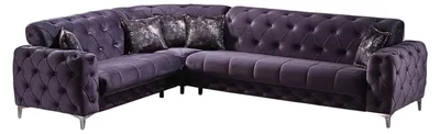 Produktbild von ECKSCHLAFSOFA Acelya Anthrazit - Schenkel gleich lang