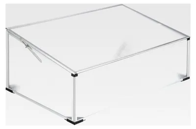 Produktbild von Frühbeet, Frühbeetaufsatz, Anzuchtkasten für Hochbeet, Blumenkasten, Anzucht Gewächshaus, Hochbeet Abdeckung, Pflanzkasten Minigewächshaus - 102 x 61 x 41/31 cm