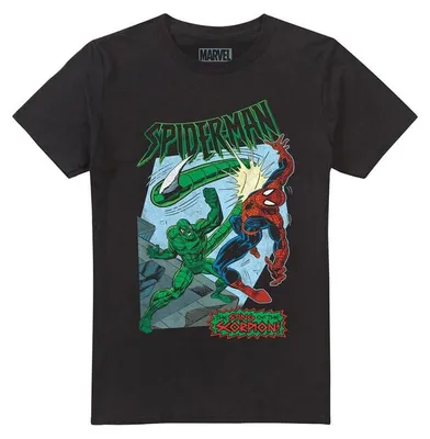 Produktbild von Spider-Man T-Shirt Herren Retro Sting of the Scorpion schwarz XL