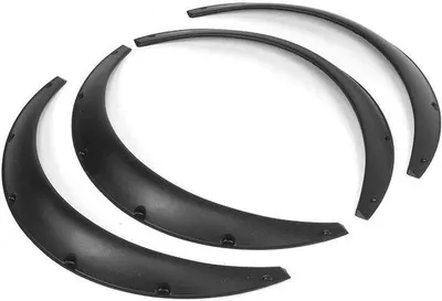 Image de Kit d'élargisseurs d'ailes universel pour voiture - 4 pièces - Protection pour les ailes et les jantes