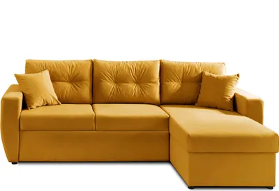 Produktbild von Best Möbel Astoria - beidseitig montierbar - Schlaffunktion und Bettkasten - zeitgenössischer Stil- 4 Sitze , Gelb
