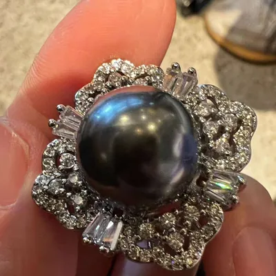Produktbild von Perlenring Überdimensionaler Perlenring