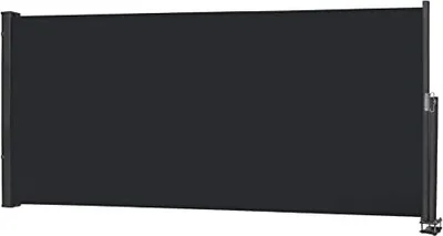 Produktbild von TRMLBE Markiza boczna 120x300 cm osłona przeciwsłoneczna balkonu Rozsuwana roleta boczna 100% poliester aluminiowy stojak Osłona przeciwsłoneczna Ochrona przed promieniowaniem UV Nieprzezroczysta markiza z uchwytem na balkon i taras, antracytowa