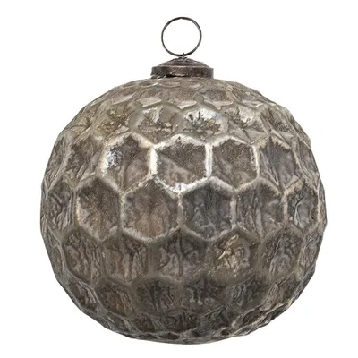 Zdjęcie produktu dla Clayre & Eef bombka świąteczna XL Ø 15 cm brązowe szkło