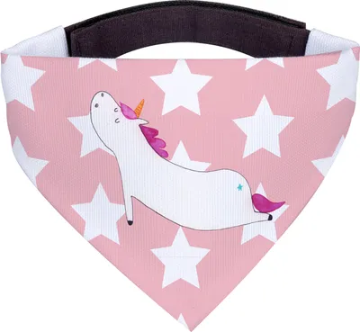 Produktbild von Mr. & Mrs. Panda Hundehalstuch Einhorn Yoga - Rot Pastell - Geschenk, Halstuch Hund, Unicorn, Einhörner, Dreieckstuch, Bandana, Sport, Für Hunde, Yogamatte, Lustig