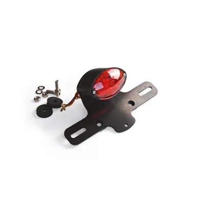 Produktbild von LSL CLUBMAN Rücklicht schwarz/rotes Glas 66mm mit LED