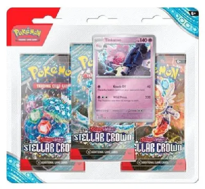 Obrázok produktu pre Pokémon Stellar Crown: Tinkaton 3-Pack Blister