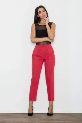 Produktbild von Figl Elegante Hosen für Frauen Flolydd M552 rot S