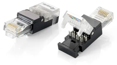 Obrázek produktu pro Equip Netzwerkanschluss - RJ-45 (M) - CAT 6 - Schwarz (Packung mit 2)