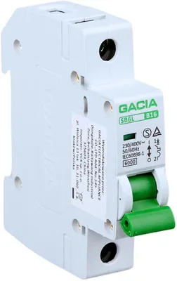 Immagine prodotto di Interruttore differenziale, 6 kA, B, 1 polo, 13 A GACIA SB6L B 1P 13A