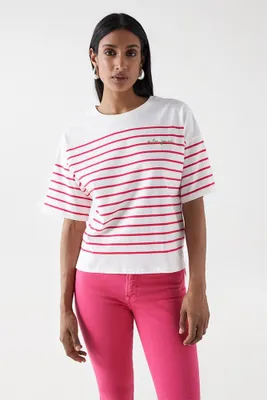 Produktbild von Salsa Jeans 21007841 Kurzarm-t-shirt Rosa M Frau Rosa M