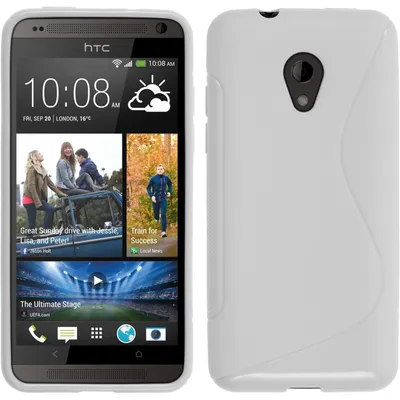 Produktbild von PhoneNatic Case kompatibel mit HTC Desire 700 - weiß Silikon Hülle S-Style + 2 Schutzfolien