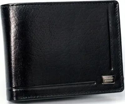 Produktbild von Rovicky Herren-Geldbörse aus schwarzem Leder mit RFID-Schutz