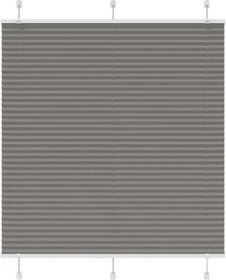 Produktbild von vidaXL Plissee Anthrazit 115x100 cm Stoffbreite 114,4 cm Polyester