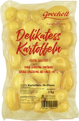 A bag of pre-cooked potatoes.