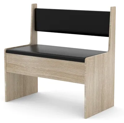 Produktbild von Eckbank aus Holz für Esstisch | Sitzbank mit Stauraum für Esszimmer und Küche | Maße H. 80 x B. 80 x T. 42 cm