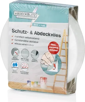 Produktbild von ABDECKBLITZ Schutz- & Abdeckvlies - 0,03x50m - selbstklebend