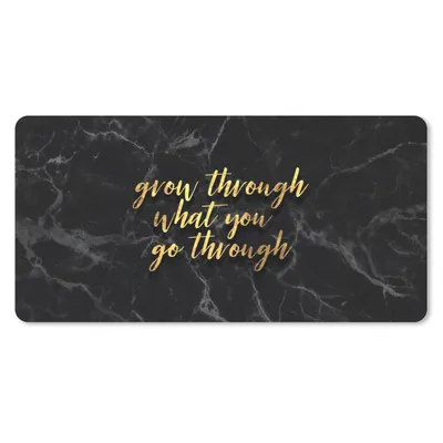 Produktbild von MuchoWow® Mauspad Mousepad Zitate - Sprichwörter - Gold - Marmor 60x30 cm - Mousepads - Maus Mat - Pad - Mausunterlage - Nachhaltig