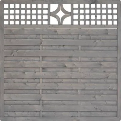 Produktbild von Zaun Hauptelement Konsta Livia 180 x 180 cm hellgrau