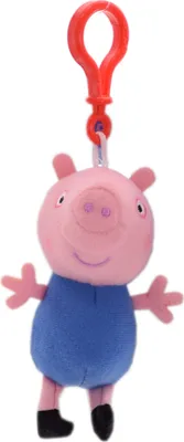 Image de Peppa Wutz Pendentif en peluche (12cm) George