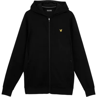 Produktbild von Lyle & Scott - Hoodie mit durchgehendem Reißverschluss für Herren, Fleece GT44111 (M) (Samtschwarz)