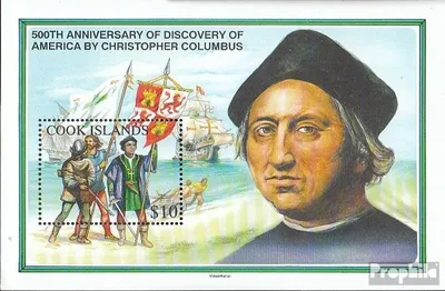 Produktbild von Briefmarken Cookinseln 1992 Mi Block205 (kompl.Ausg.) postfrisch Entdeckung Amerikas