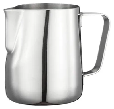 Imagen del producto de Jarra de acero inoxidable para leche, ideal para café y espuma de leche, con capacidad de 1000 ml