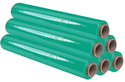 Stretchfolie grün 50 cm x 200 m, 6 Rollen, elastisch