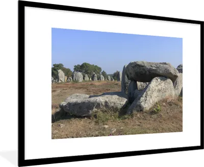 Produktbild von MuchoWow® Gerahmtes Poster Ein Hünenbett aus der Nähe 90x60 cm - Poster mit Schwarzem Bilderrahmen Wandposter Rahmen Foto Bilder - Wanddekoration - Fotos
