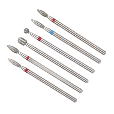 Zdjęcie produktu dla 6szt/opakowanie Zestaw wierteł do paznokci ze stali nierdzewnej Akcesoria do manicure Narzędzie JG#9